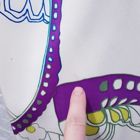 Tibi floral silk dress with bubble hem size 2 - Picture 5 of 7